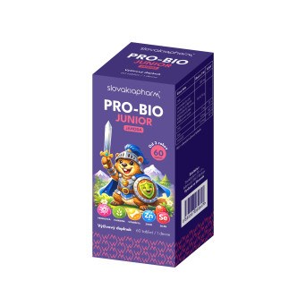 PRO-BIO JUNIOR jahoda 60 tabliet | Probiotiká pre deti